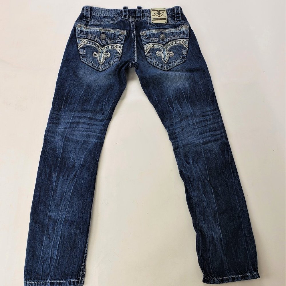 ROCK REVIVAL ADRIEL Jeans Slim Straight Flap Back